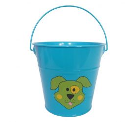 Vedro detské, kovové, 1,2l, MODRÉ