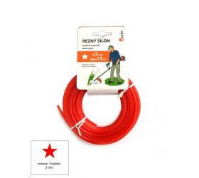Silon rezný HVIEZDA, priemer 3mm, dĺžka 15m, GARDENKUS