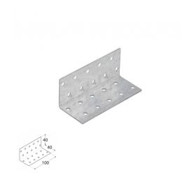 Uholník montážny, 40x40x100x2,0mm, bal. 20ks