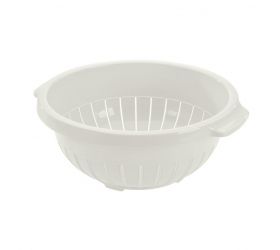 Sitko plastové, priemer 27x11cm, biele, "Scolapasta-Scolariso", TONTARELLI