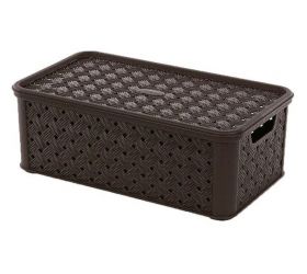 Box plastový, 1,4L, hnedý, "Arianna", TONTARELLI