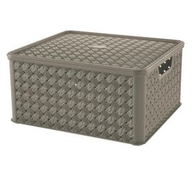 Box plastový 13L, mokka, "Arianna" TONTARELLI