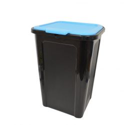 Kôš na separovaný odpad, objem 44L, plastový, "Cover Line" TONTARELLI, čierno/modrý