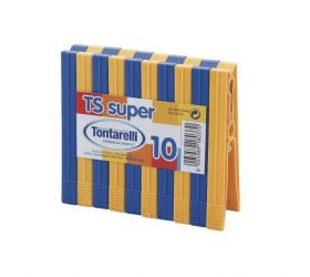 Štipce na prádlo, plastové, 10ks, TS SUPER TONTARELLI