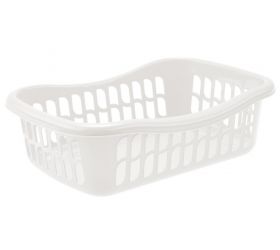 Kôš na čisté prádlo, plastový, 21L, 57x39x17,5cm, biely, mix, "Brio", TONTARELLI