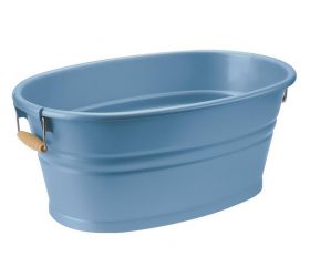 Vedro plastové, škopok, 12L, modré, oválne, "Nostalgia", TONTARELLI
