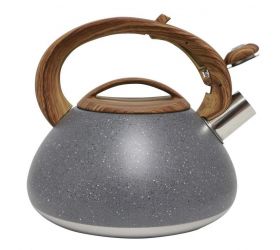 Čajník OTTIS, nerezový, 3L, prskaná, sivá