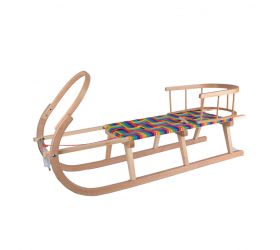Sane drevené 120 cm s operadlom