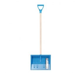 Odhŕňač/lopata detský JUNIOR, plast 29x6x22x94cm, s násadou