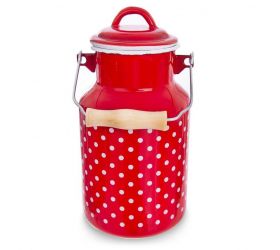 Kanvica na mlieko smalt. 2l, dekor BODKA