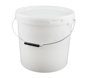 Vedro okrúhle biele 19.5 l s vekom