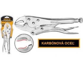 Kliešte rýchloupínacie zahnuté 250mm INGCO