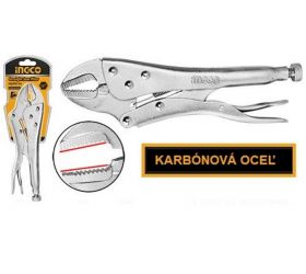Kliešte rýchloupínacie rovné 250mm INGCO