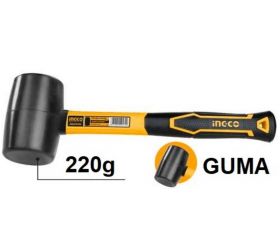 Kladivo gumené 220g čierne INGCO sklolaminátová násada