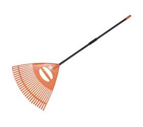 Hrable 63cm plastové, 26-zubov, kovová násada