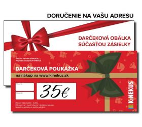 Darčeková poukážka 35 €, červená, poštou