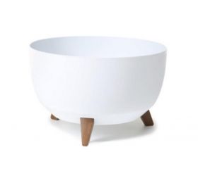 Kvetináč plastový, priemer 29cm, ROMA, biely