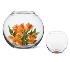 Váza GLOBE guľa priemer 16,4 cm, číre sklo