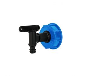 Ventil plast s redukciou IBC sada GW S60x6 /GZ , 2"x 3/4", plastový závit