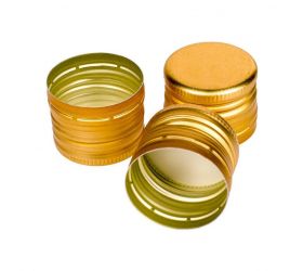 Zátka/uzáver na fľašu, zlatý 31,5/24 mm, balenie 6 ks