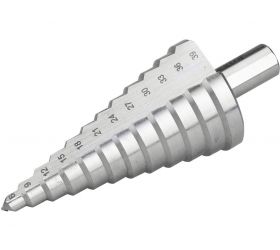 EXTOL PREMIUM Vrták stupňovitý DIN 1412C, 6-39mm, stupňovanie 3mm, 12 otvorov, HSS