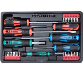 EXTOL PREMIUM Skrutkovače magnetické s bitmi, 48-dielna sada, CrV