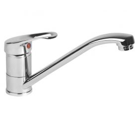 VITTORIA Batéria stojanková umývadlová / drezová, rameno 220mm, 35mm, chróm