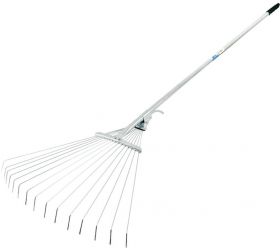 Hrable nastaviteľné s násadou, dĺžka 123cm, kovové
