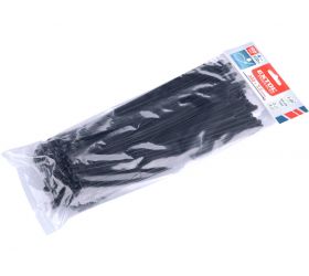 Pásky sťahovacie čierne, 7,2X300mm, 100ks, 22kg, viacnásobné použitie