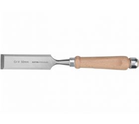 Dláto s drevenou rukoväťou, 32mm, dĺžka 290mm, CrV, EXTOL PREMIUM