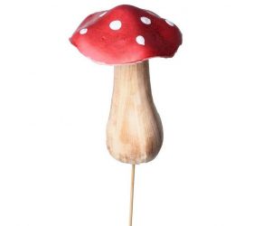 Dekorácia zapichovacia muchotrávka