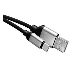 Nabíjací a dátový kábel USB-A 2.0 / USB-C 2.0, 1 m, čierny