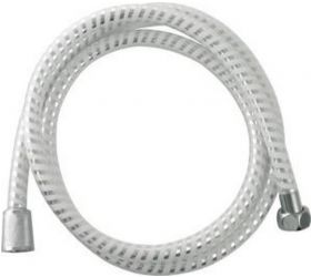 Hadica sprchova 1,5m bielo strieborna PVC