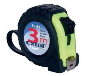 Meter zvinovací, pogumovaný, 1xbrzda, 7,5m, šírka pásu 25mm