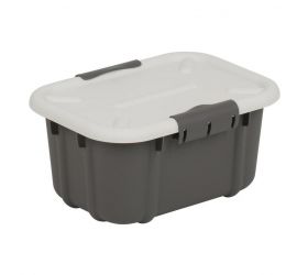 Box s vrchnákom 8 l plastový, mix farieb