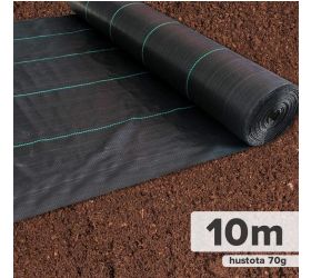 Textília tkaná 1,6 x 10 m, 70 g/m², čierna, GARDENKUS