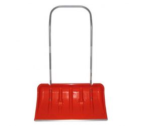 Odhŕňač plastový na kolieskach, 83cm šírka, dvojručný