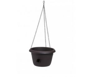 Kvetináč závesný, priemer 30cm, samozavlažovací, plastový, SIESTA, antracit
