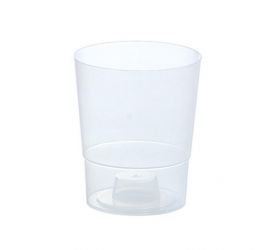 Kvetináč plastový, transparentný, priemer 12,5cm, COUBI ORCHID, priesvitný