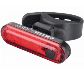Svietidlo na bicykel zadné červené, 30lm, 3,7V/220mAh Li-pol, USB nabíjanie