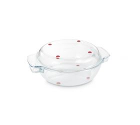 Okrúhly pekáč s poklopom GrandCHEF, 32cm, sklenený