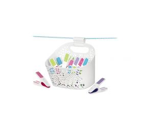 Štipce na prádlo v košíku 20ks CLEAN KIT plast