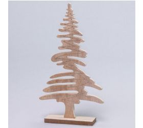 Dekorácia strom na podstavci 26x15x4 cm natural
