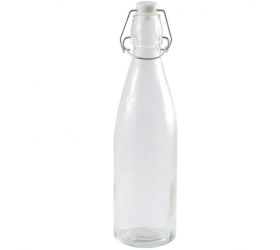 Fľaša sklenená 500ml s patentným uzáverom, okrúhla