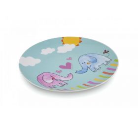Tanier detský plytký porcelánový 21 cm SLON