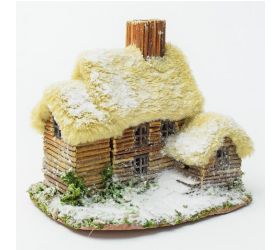 Dekorácia domček 19x14x16,5 cm prírodný
