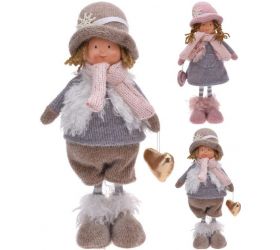 Postavička chlapec/dievča stojaci 36 cm mix