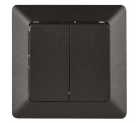 VYPÍNAČ č.6+6 (5B) IP20 ANTHRACITE