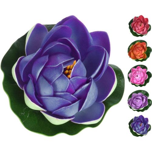 Dekorácia lekno do jazierka 10 cm mix