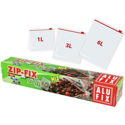 Vrecká ZIP-FIX sada 1l (7ks), 3l (5ks), 6l (3ks)